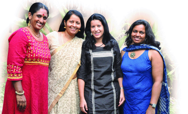 Nayantara NandaKumar, Bhavana Nissima, Sangeeta Khanna and Dalel Benbabaali. Nayantara NandaKumar, Bhavana Nissima, Sangeeta Khanna and Dalel Benbabaali.